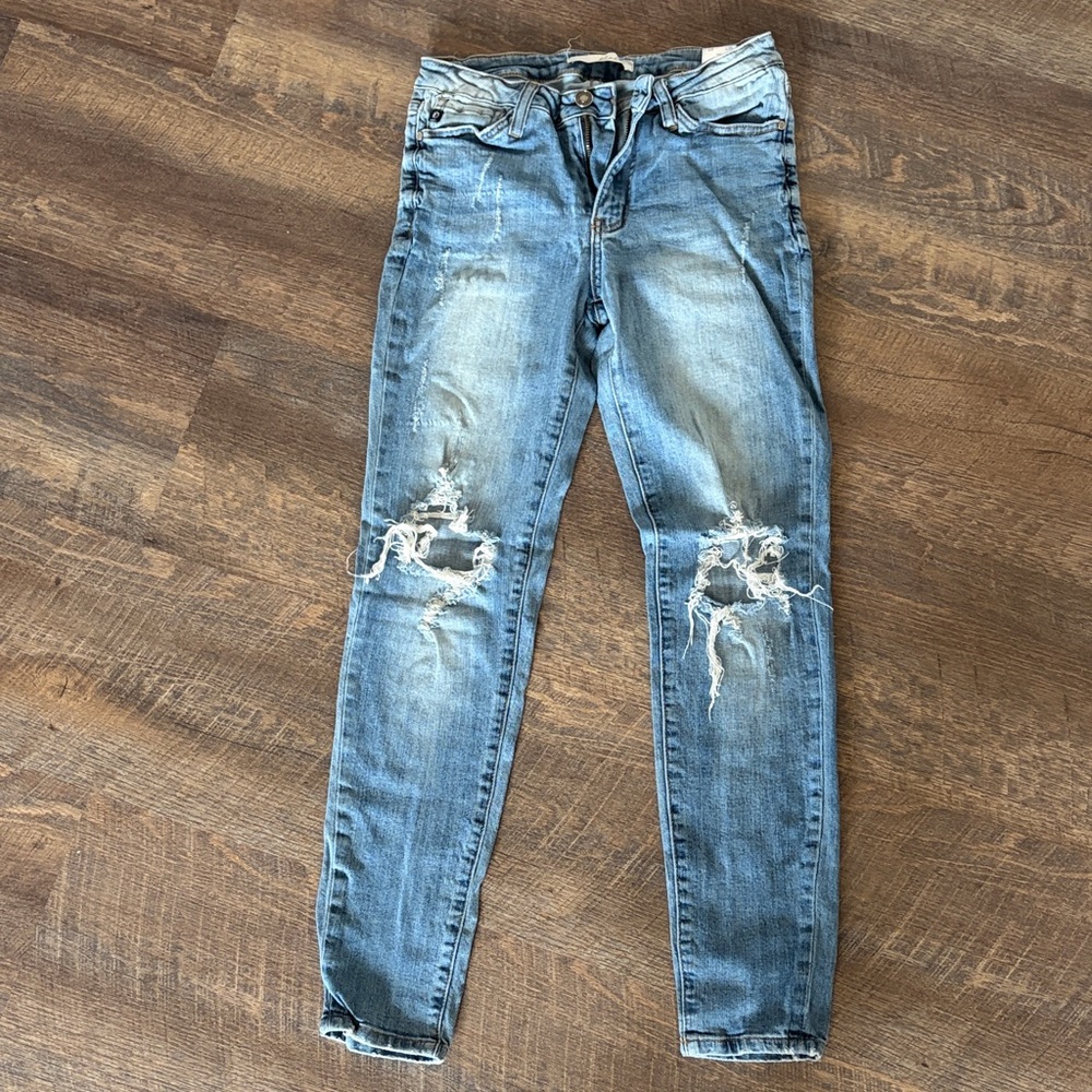 KanCan Light Blue Distressed Skinny Jeans